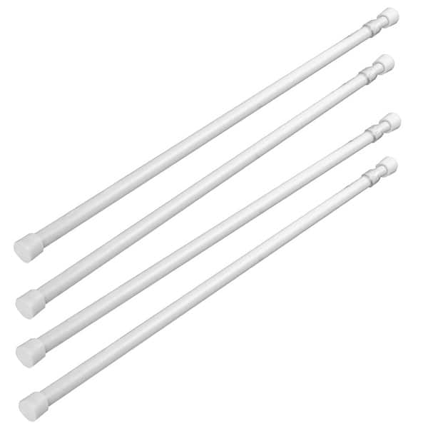 InStyleDesign 1/3" Round Spring Tension Rod Set of 4 Bed Bath